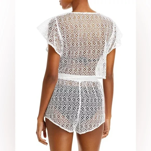 Peixoto- Billie Crochet Coverup Set-Size Small - Picture 2 of 12
